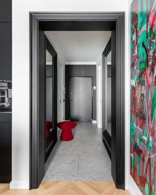 Дизайнер Александра Бурмистрова оформила сдержанный интерьер апартаментов площадью 120 кв. 03