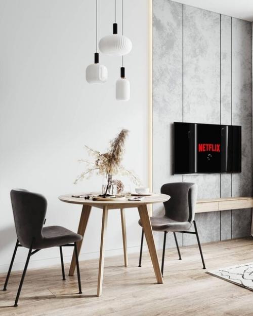 Как органично вместили в одном помещении и кухню и гостиную. 05