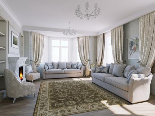 Интерьер частного дома в классике.