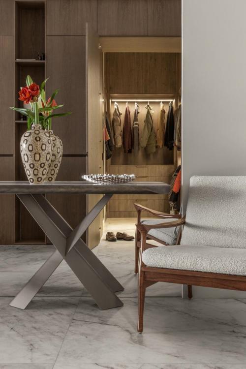 Лофт с настроением - когда бетон сочетается с деревом и цветом. 05