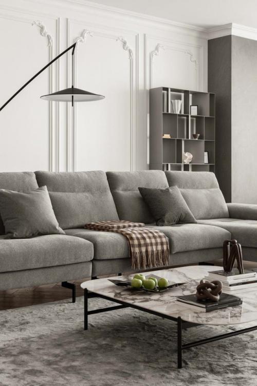 Лофт с настроением - когда бетон сочетается с деревом и цветом. 01