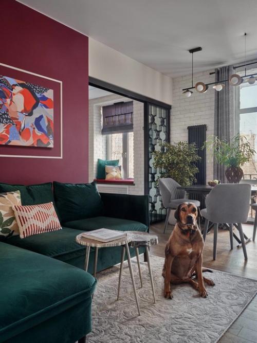 Яркая квартира в московской Сталинке. 02