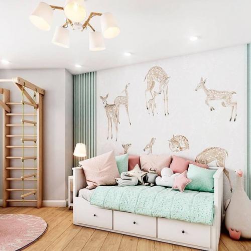 Приятный интерьер в нежной цветовой гамме. 04