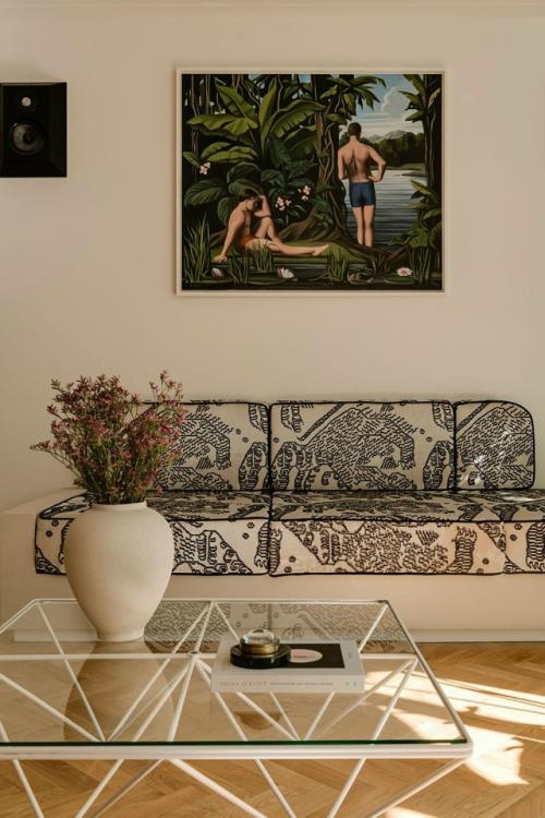 Квартира 1960-х годов во Вроцлаве обновление в тропическом стиле получила. 07