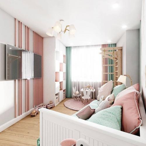 Приятный интерьер в нежной цветовой гамме. 08