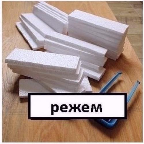 Замечательная идея, как сделать отделу стены под кирпич. 01