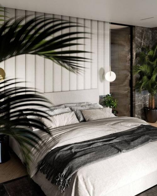 Как сразу преображается спальня с комнатными растениями. 03