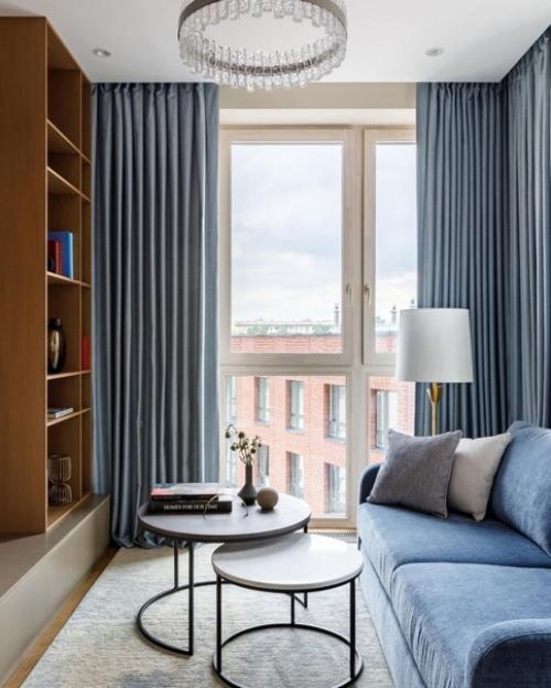 Кухня и гостиная в новострое.