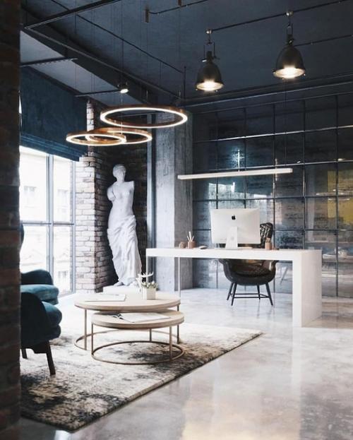 Интерьер в стиле лофт.