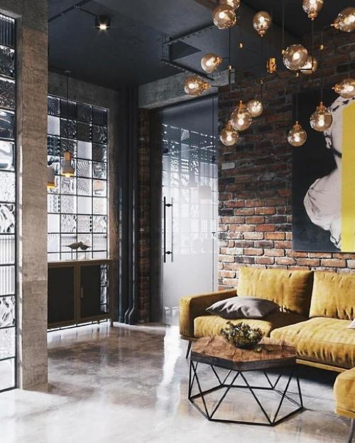 Интерьер в стиле лофт. 06