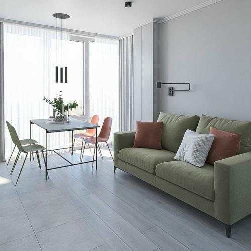 Дизайн проект кухни - гостиной. 01