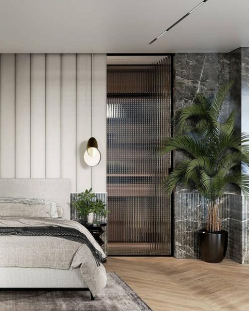 Как сразу преображается спальня с комнатными растениями. 02