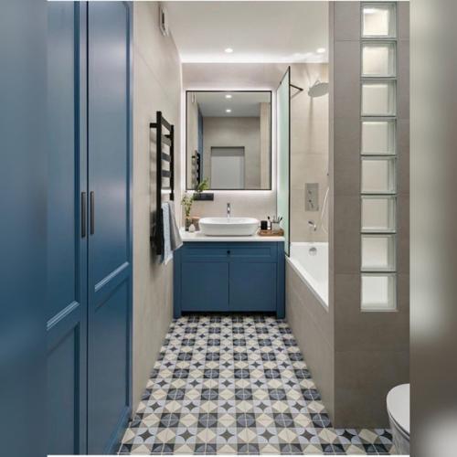 Совмещенный санузел площадью 6, 2 кв.