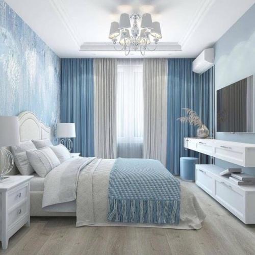 Потрясающий интерьер квартиры в холодной цветовой гамме. 01