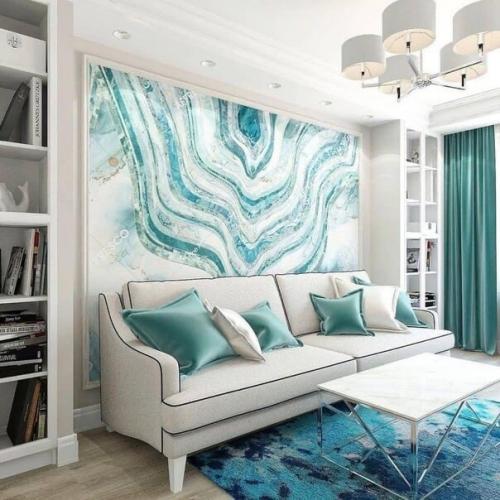 Потрясающий интерьер квартиры в холодной цветовой гамме. 06