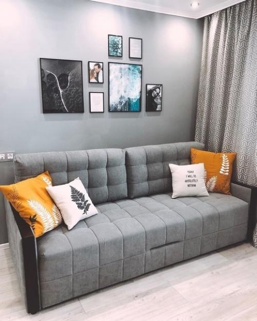 Прекрасный серый цвет в интерьере квартиры. 01