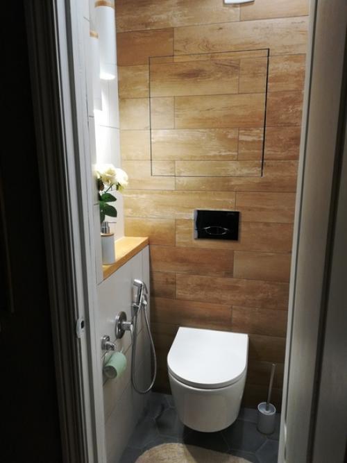 Наконец - то закончен ремонт в туалете.