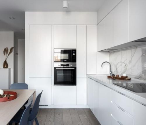 Кухня - гостиная с идеальным цаетовым решением. 02