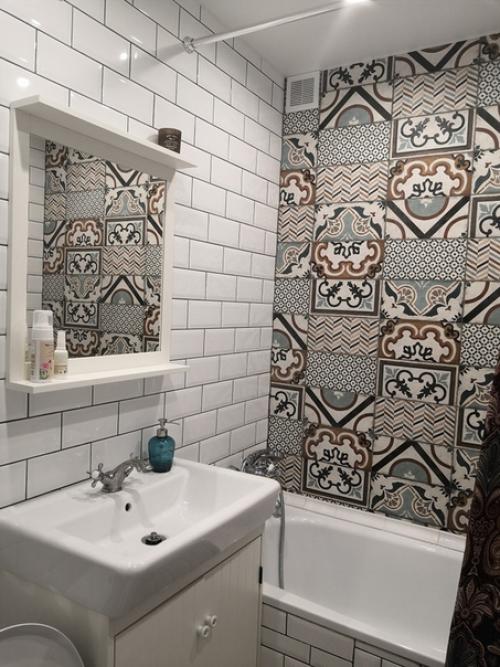 Анон!  Промахнулась с плиткой на полу, в интерьере оказался слишком Тёплым оттенком. 08