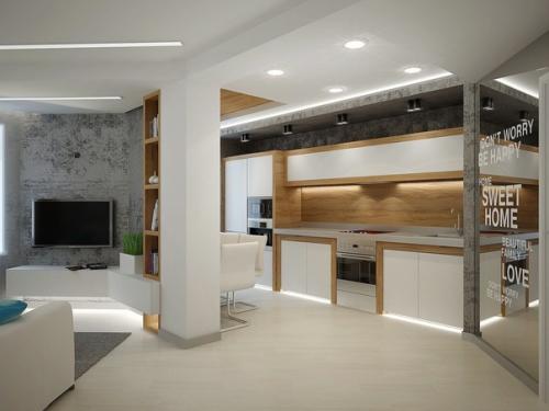 Заказали проект от Ольги к под нашу нетипичную планировку в квартире для двоих.