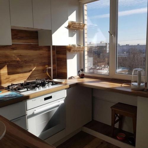 Максимально практичный интерьер кухни в сталинке. 02