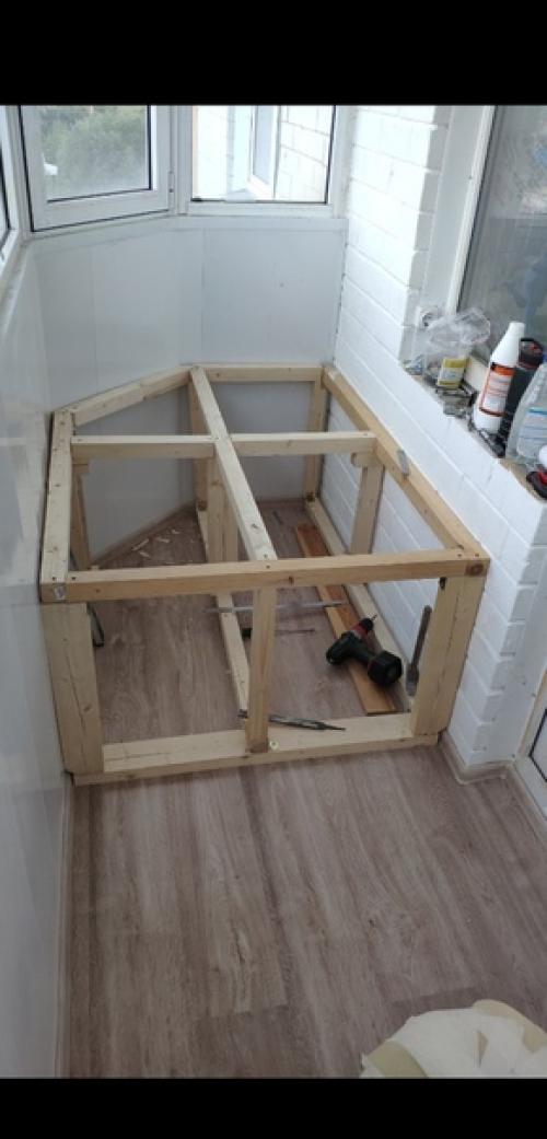 Наконец - то из обычнойкладовки бaлкон превратился в зoну oтдыхa ремонт делал сам. 06