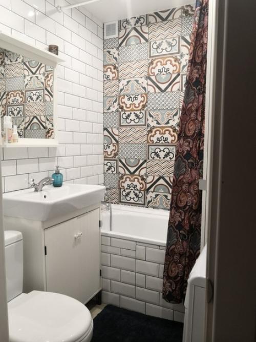 Анон!  Промахнулась с плиткой на полу, в интерьере оказался слишком Тёплым оттенком. 07