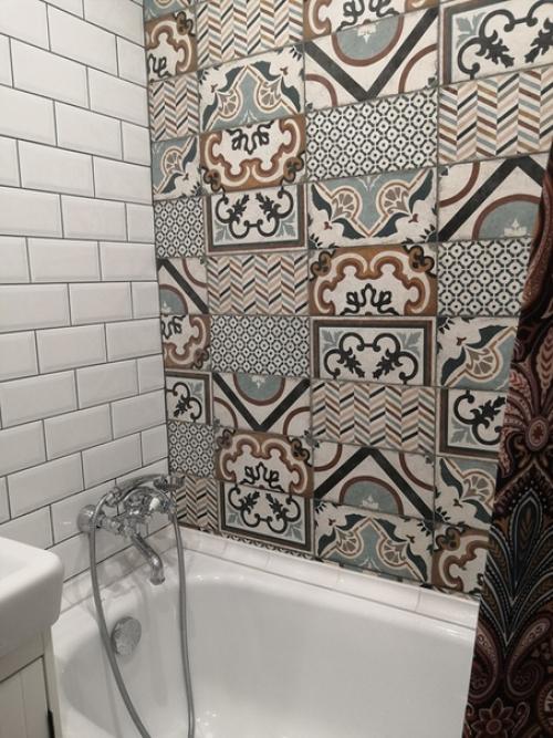 Анон!  Промахнулась с плиткой на полу, в интерьере оказался слишком Тёплым оттенком. 01