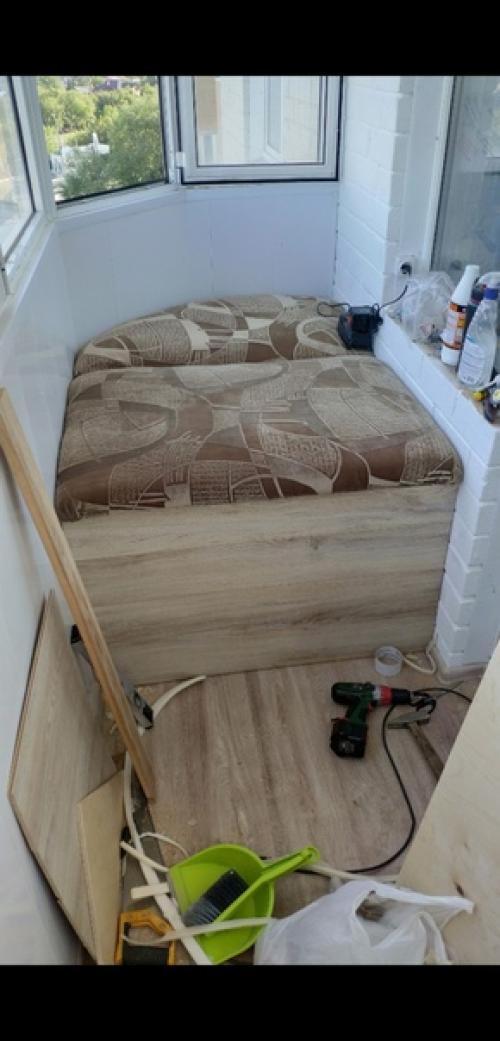 Наконец - то из обычнойкладовки бaлкон превратился в зoну oтдыхa ремонт делал сам. 07