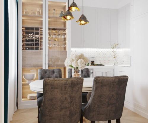 Дизайн интерьера однокомнатной квартиры 40 кв.