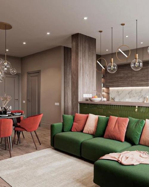 Как вам яркие акценты в интерьере. 01