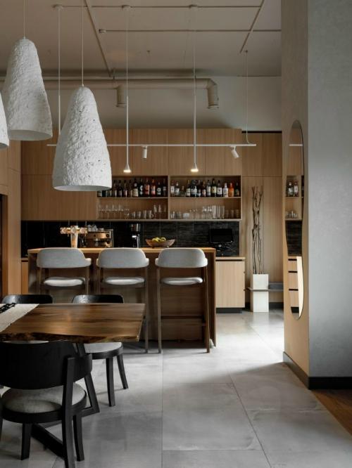 В жилом комплексе Ньютон открылся ресторан Balance - третий совместный проект дизайнера Кристины Горшковой и её постоянных заказчиков. 06