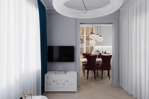 Дизайн интерьера однокомнатной квартиры 40 кв. 01