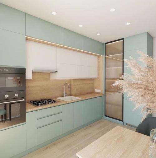 В том случае, если вы любите мятный цвет в интерьере - присмотритесь к такому варианту оформления квартиры. 04