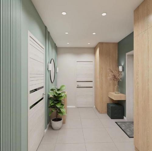 В том случае, если вы любите мятный цвет в интерьере - присмотритесь к такому варианту оформления квартиры. 09