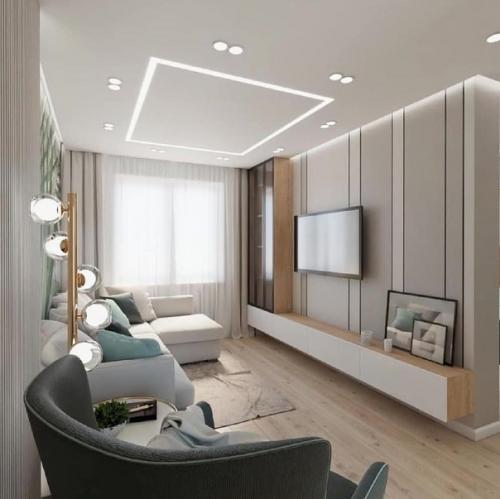 В том случае, если вы любите мятный цвет в интерьере - присмотритесь к такому варианту оформления квартиры.