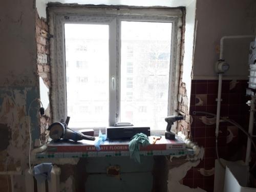 Сын сделал ремонт кухни самостоятельно. 02