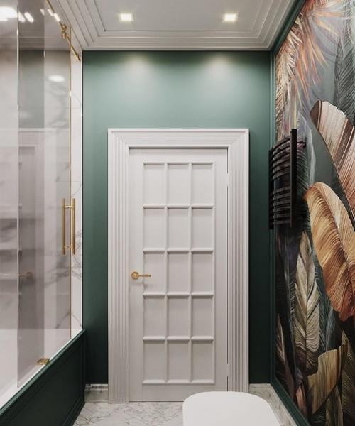 Насыщенная цветовая гамма для санузла. 02