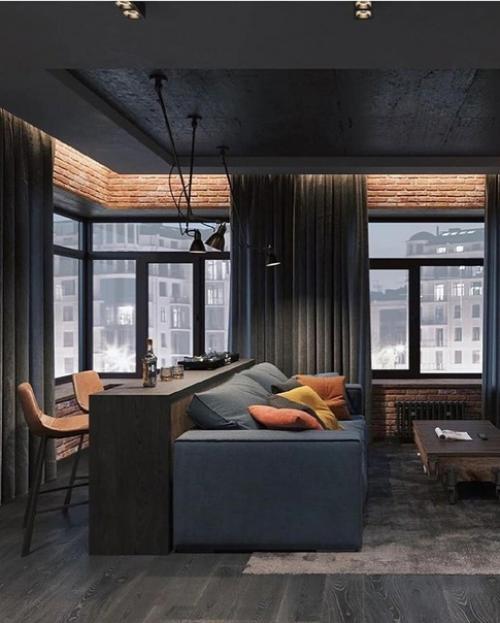 Брутальная квартира для холостяка. 05