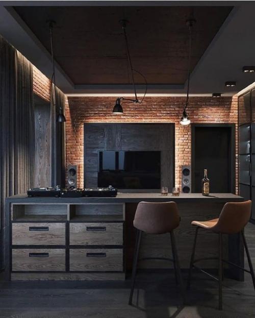 Брутальная квартира для холостяка. 03