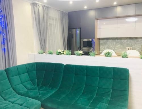 Наша кухня - гостиная проект на двоих с дизайнером. 05