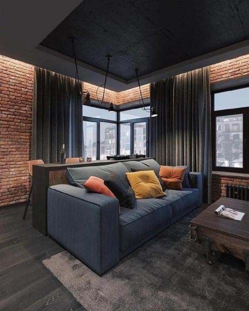 Брутальная квартира для холостяка. 06