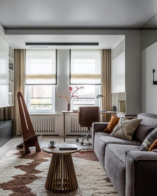 Архитекторы Александра Дашкевич и Наталья канчуковa спроектировали квартиру площадью 54 кв. 04