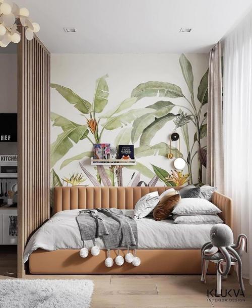 Простой и одновременно интересный дизайн детской комнаты. 03