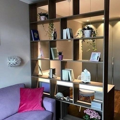 Варианты, как и чем разделить комнату на несколько зон. 05