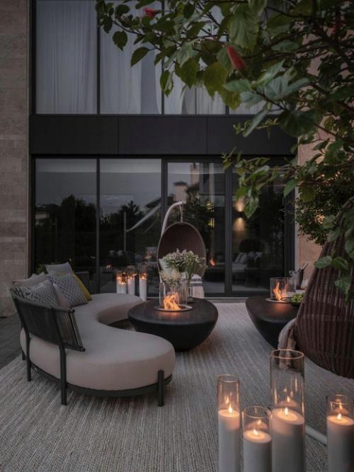 Современный кабинет и терраса - акценты для загородной жизни. 05