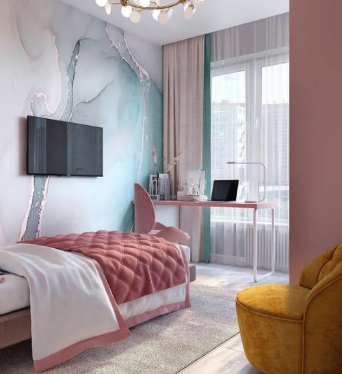 Интерьер комнаты для девочки. 01