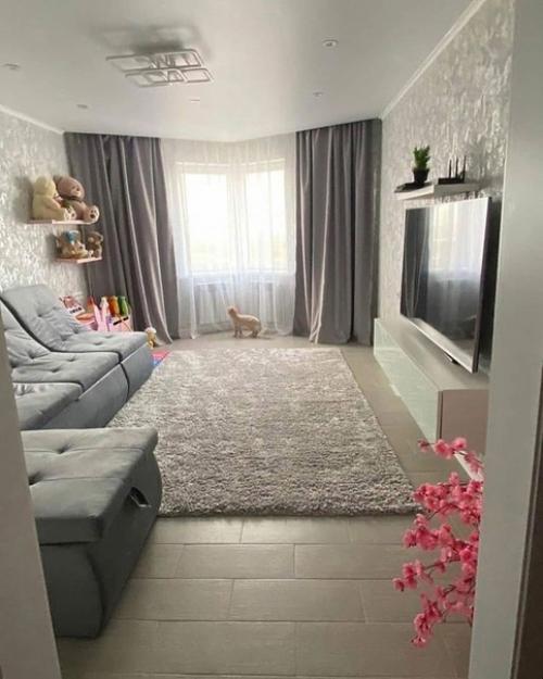 Квартира в сером цвете.