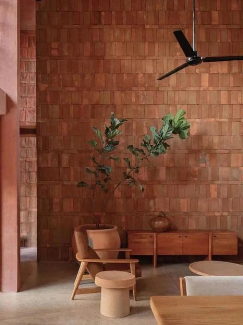 Красный дом в Мексике: архитектура, вписанная в природу. 06 Красный дом в Мексике: архитектура, вписанная в природу. 06