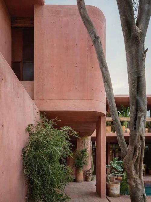 Красный дом в Мексике: архитектура, вписанная в природу. 03 Красный дом в Мексике: архитектура, вписанная в природу. 03